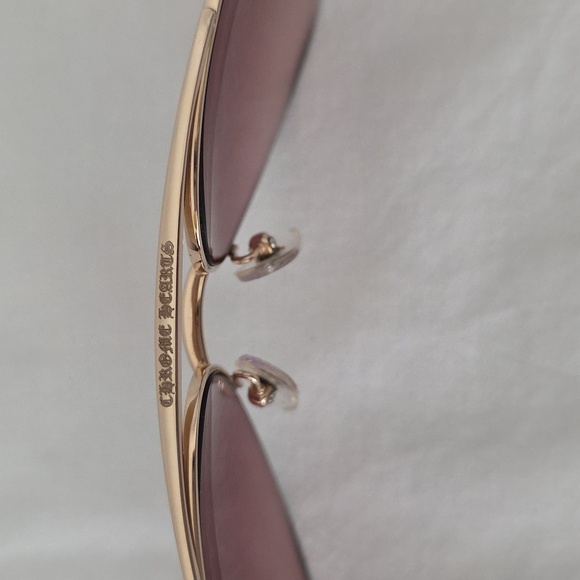 Chrome Hearts Gold Frame Sunglasses with Pink Lenses - Picture 7 of 7